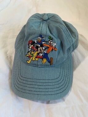 Vintage Disney Embroidered Mickey and Friends Hat